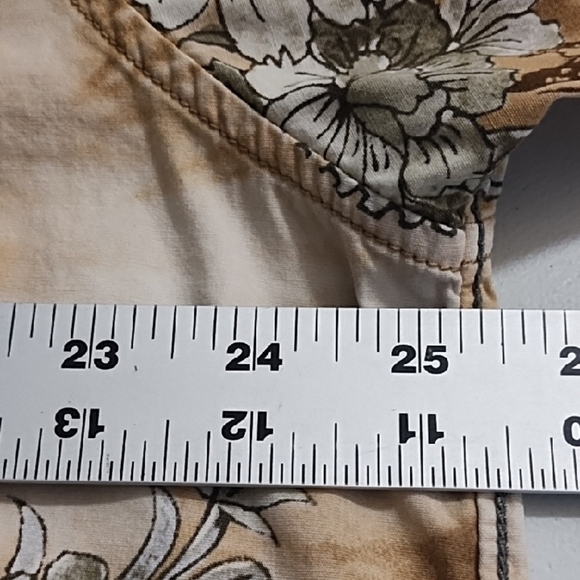 Western Snap Down Cowboy Rodeo Shirt Wood Snaps Natural Cotton Paisley Print - Picture 4 of 13